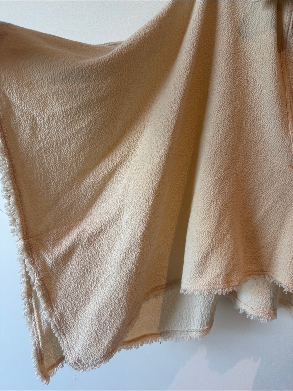 Zara Off-White pancho style collared Top - Picture 2 of 7